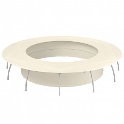 Стол для переговоров круглый 248x106.5x75 клен  коллекции Система-M
