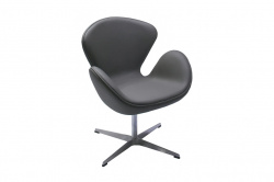 Дизайнерское кресло SWAN CHAIR Замша серая