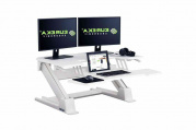 Подставка на компьютерный стол для работы стоя Eureka CV-PRO36 Белый МДФ/Белый металл