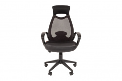 Офисное кресло Chairman 840 black Сетка/экокожа DW01/SW01 черная
