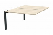 Cтол BENCH на 2 рабочих места (пристав. эл., финальная опора) Polo PE2TPG128ACAN Акация /Антрацит