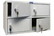 Шкаф кассира Практик AMB-30/4 Серый полуматовый