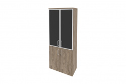 Шкаф высокий широкий Onix O.ST-1.2R black Тиквуд темный