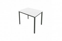 Стол письменный на металлокаркасе Slim С.СП-3 Белый/металл антрацит
