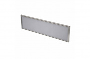 Перегородка настольная ткань 400мм Арго 7Т.0401 Микровелюр Grey (серый) 