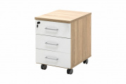 Тумба подкатная Standard Standard Tour 80T001 Дуб калифорнийский/Белый 