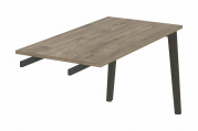 Брифинг-приставка на деревянных опорах Onix wood OW.BR-13 Тиквуд темный/опоры дуб темный