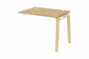 Наборный элемент рабочей станции на деревянных опорах Onix wood OW.1.NRS-1.7 Тиквуд светлый/опоры дуб светлый