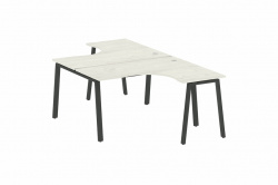 Рабочая станция криволинейная Metal system style БА.РАС-СА-2.3 Дуб Наварра/металл антрацит