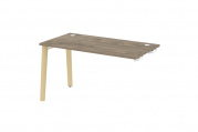 Стол-приставка к опорным элементам на деревянных опорах Onix wood OW.SPR-3.7 Тиквуд темный/опоры дуб светлый