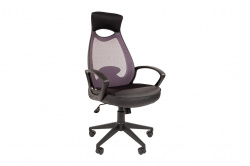 Офисное кресло Chairman 840 black Ткань TW-11 черная/сетка TW-04 серая