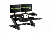 Подставка на компьютерный стол для работы стоя Eureka CV-PRO36 Черный МДФ/Черный металл