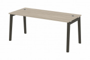 Стол руководителя на деревянных опорах Onix wood direct OW.SRR-5.8 Дуб Аттик/опоры дуб Темный 