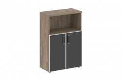 Шкаф средний широкий Shift SK.ST-2.2R black Тиквуд темный