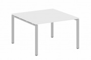Переговорный стол (1 столешница) Metal system style БП.ПРГ-1.2 Белый/металл серый