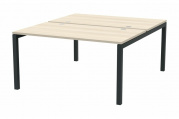 Стол BENCH на 2 рабочих места (4 громмета) Polo PE2TG148ACAN Акация /Антрацит
