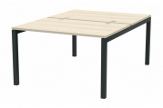 Стол BENCH на 2 рабочих места (4 громмета) Polo PE2TG128ACAN Акация /Антрацит