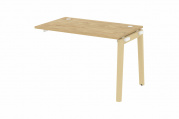 Наборный элемент рабочей станции на деревянных опорах Onix wood OW.1.NRS-2.7 Тиквуд светлый/опоры дуб светлый