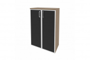 Шкаф средний широкий Onix O.ST-2.4R black Дуб Аризона