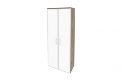Шкаф высокий широкий Onix O.ST-1.10R white Тиквуд темный