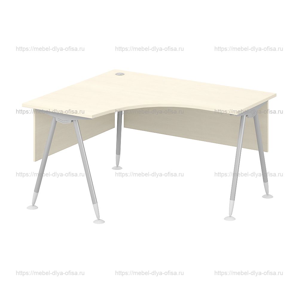 Стол эргономичный 140x120x75 клен  коллекции Система-M
