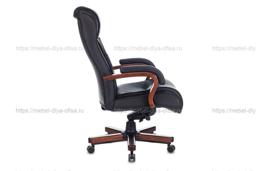 Кресло руководителя Бюрократ T-9926 Кожа (black)