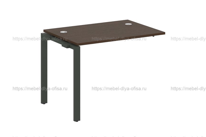 Проходной наборный элемент рабочей станции Metal system style БП.ПРС-СП-1.1 Венге/металл антрацит