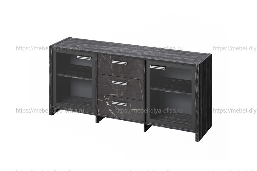 Тумба Festus FI-13-02.G Древесина Графит/Камень Пьетра Гриджиа черный