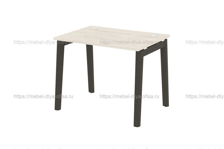 Стол рабочий на деревянных опорах Onix wood OW.SP-1.7 Денвер светлый/опоры дуб темный