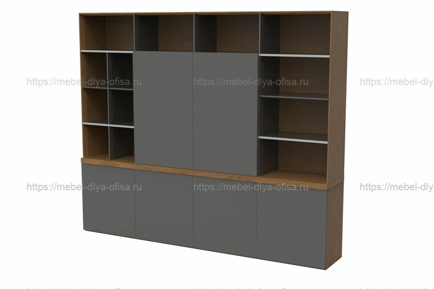 Шкаф для документов Aulenti ED96.253043 Темный орех