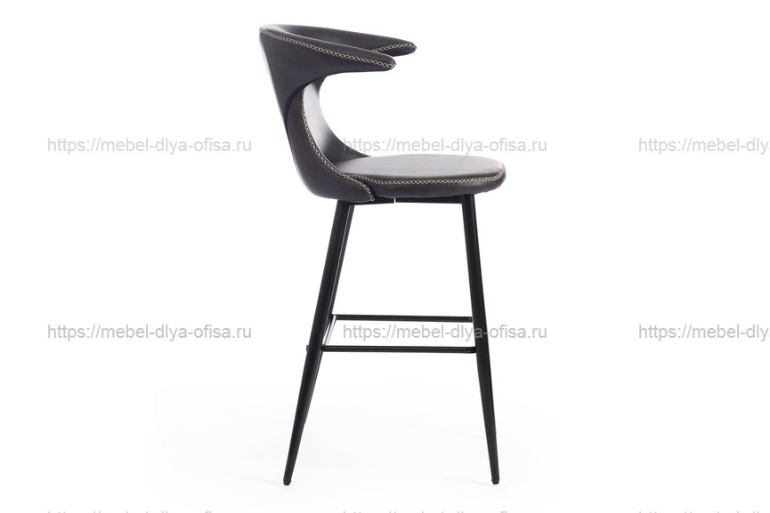 Барный стул Flair Bar (продажа кратно 2 шт.) Экокожа серая 22
