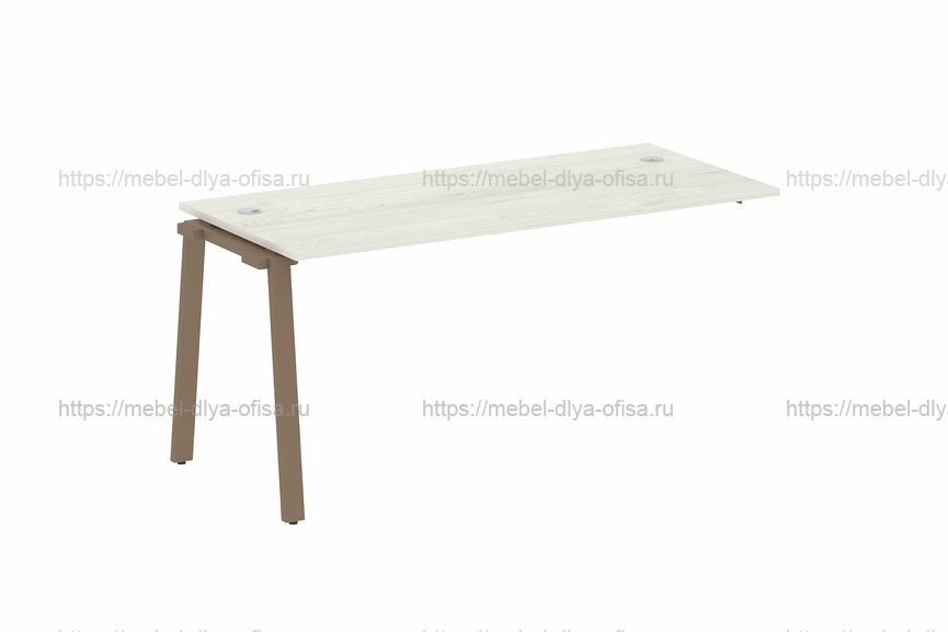 Проходной наборный элемент рабочей станции Metal system style БА.ПРС-СП-1.4 Дуб Наварра/металл мокко