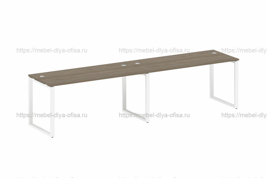 Рабочая станция Metal system style БО.СМ-2.4 Вяз благородный/металл белый