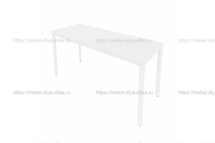 Стол письменный на металлокаркасе Slim С.СП-6.1 Белый/металл белый