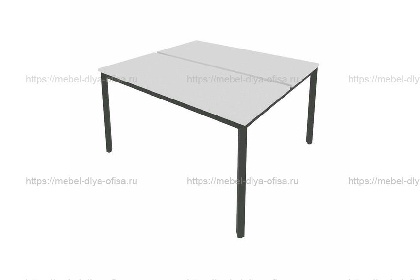 Рабочая станция на металлокаркасе Серый/металл антрацит