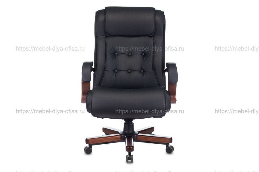 Кресло руководителя Бюрократ T-9926 Кожа (black)