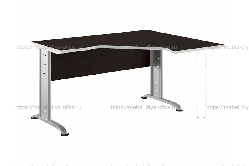 Рабочая станция правая Metal Swift SWF27416401 Дуб темный/Металлик