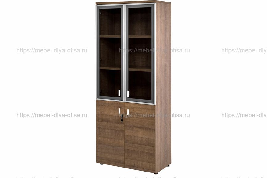 Шкаф комбинированный в кабинет руководителя Terra 701/DB.07/VO05.07/DB/DB Капучино
