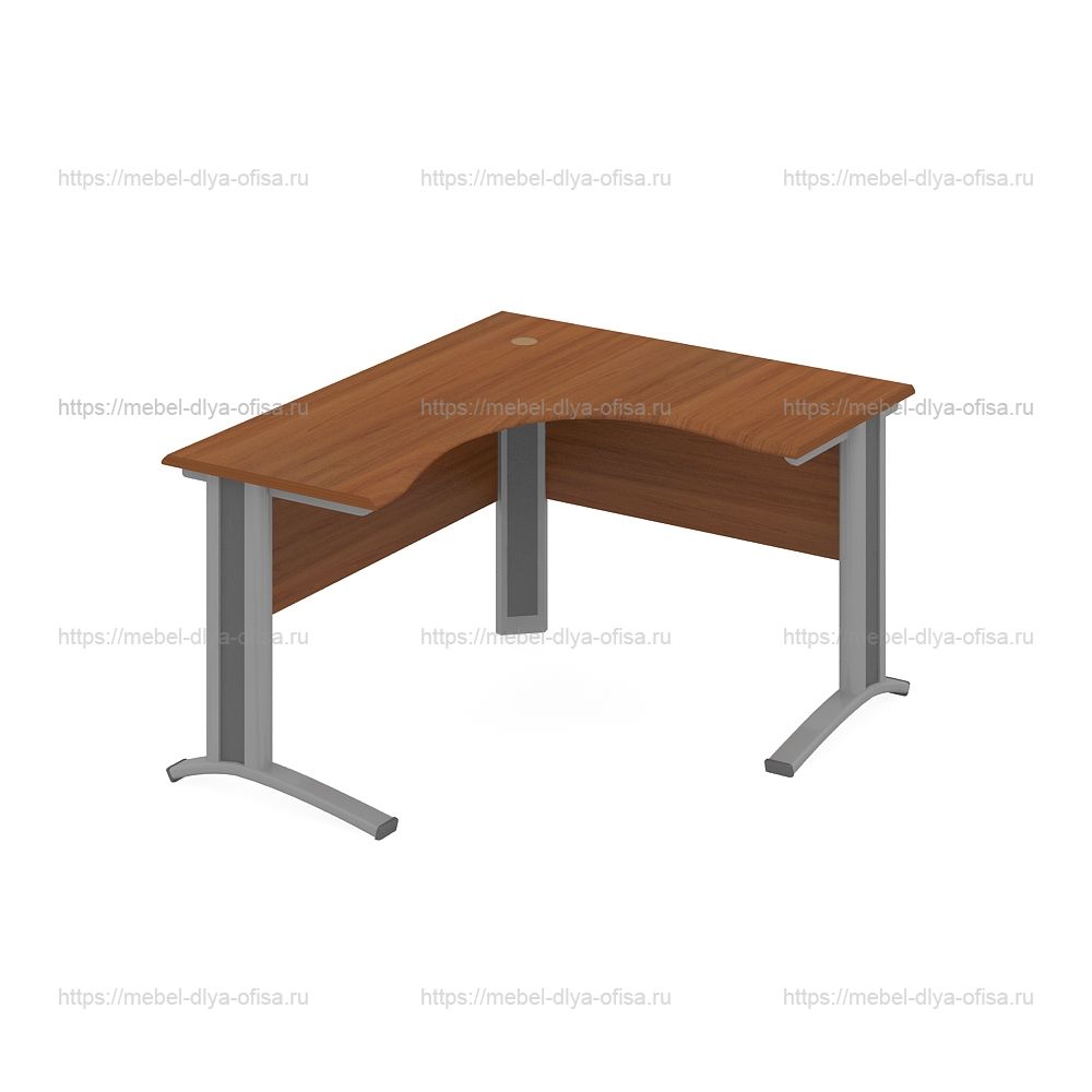 Стол эргономичный 140x120x75 итальянский орех  коллекции Технофорвард