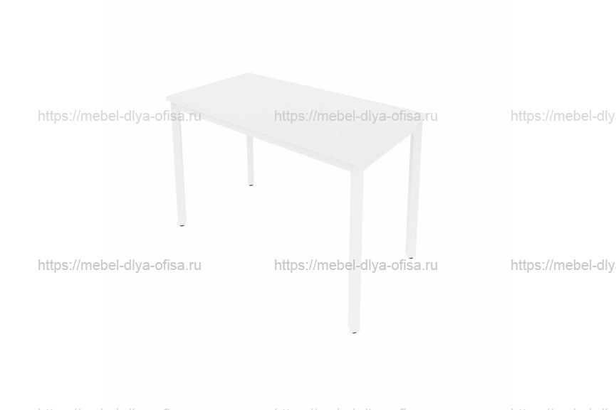 Стол письменный на металлокаркасе Slim С.СП-4.1 Белый/металл белый