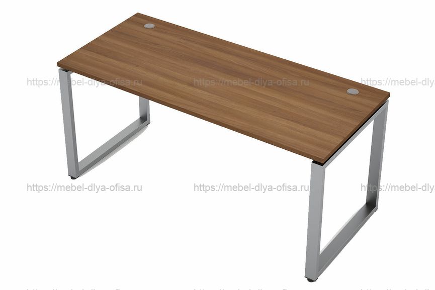 Стол прямолинейный (сечение 60*30) Avance 6М-О.679 Шамони тёмный/Алюминий матовый