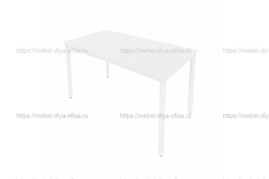 Стол письменный на металлокаркасе Slim С.СП-5 Белый/металл белый