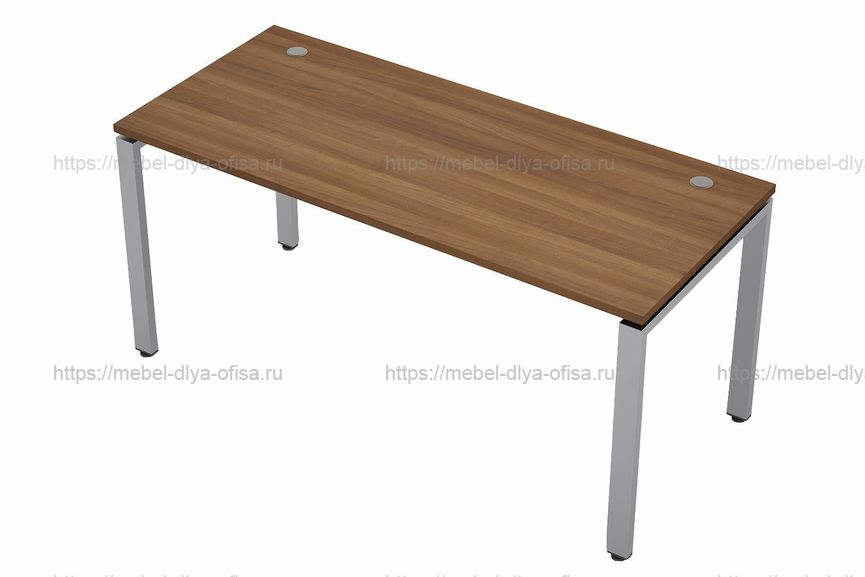Стол рабочий без экрана (сечение 60*30) Avance 6М.674 Шамони тёмный/Алюминий матовый