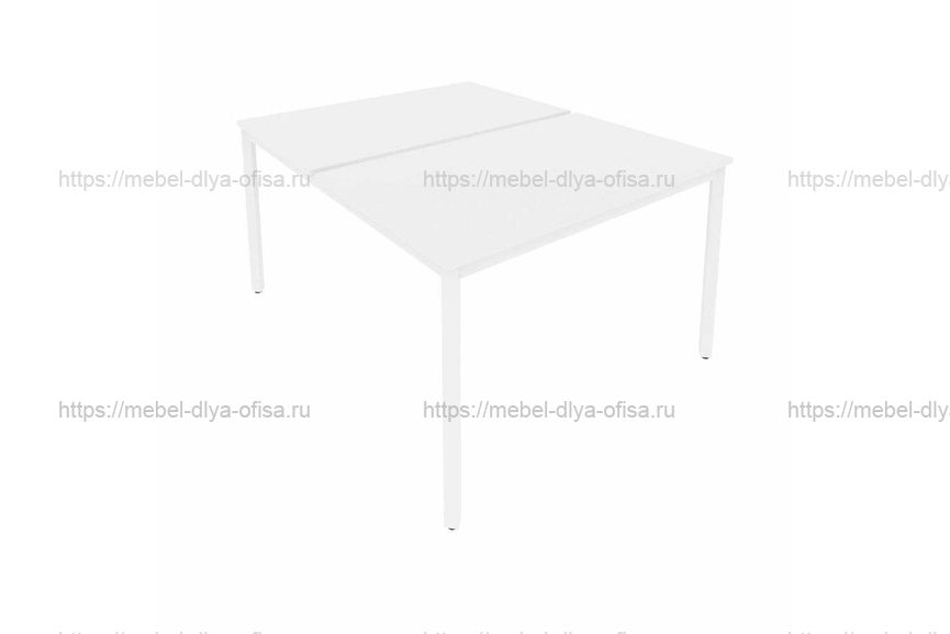 Рабочая станция на металлокаркасе Slim С.СП-4.3 Белый/металл белый