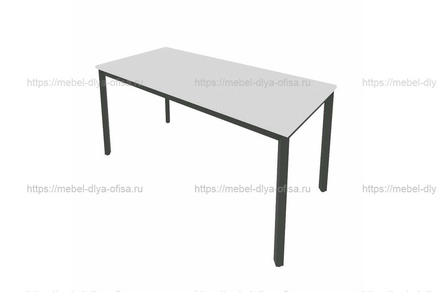 Стол письменный на металлокаркасе Slim С.СП-6 Серый/металл антрацит