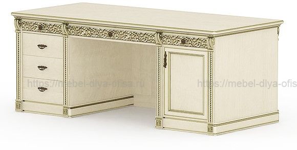 Марсель Стол руководителя двухтумбовый 199.6x90x78.2 клен