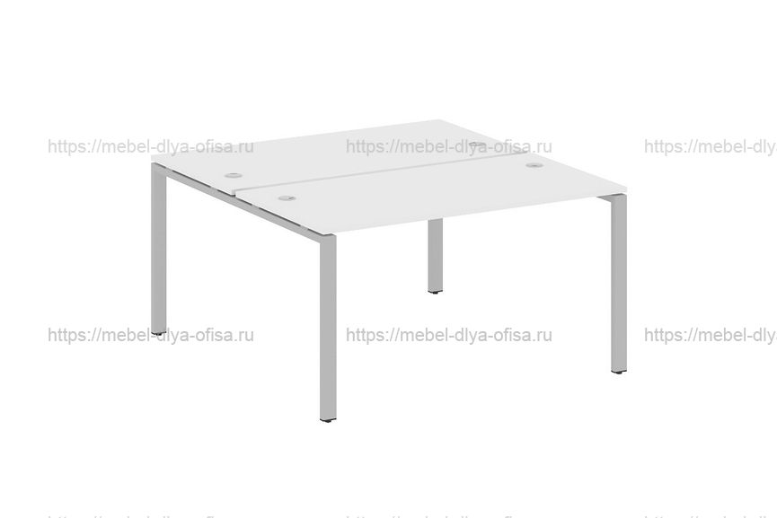 Рабочая станция Metal system style БП.РАС-СП-2.3 Белый/металл серый