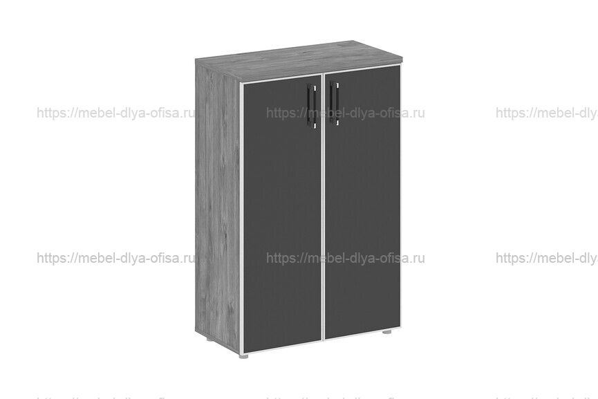 Шкаф средний широкий Shift SK.ST-2.4R black Тиквуд светлый
