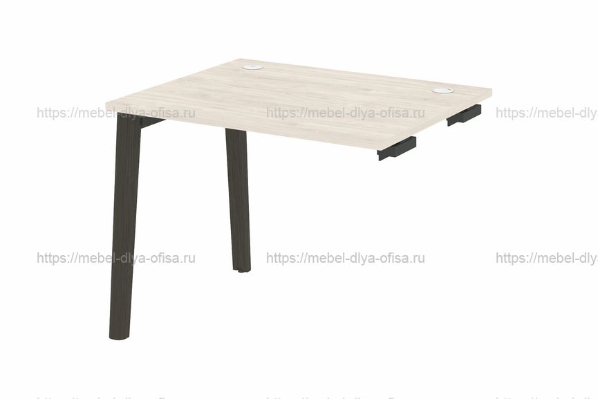 Стол-приставка к опорным элементам на деревянных опорах Onix wood OW.SPR-1.8 Денвер светлый/опоры дуб темный