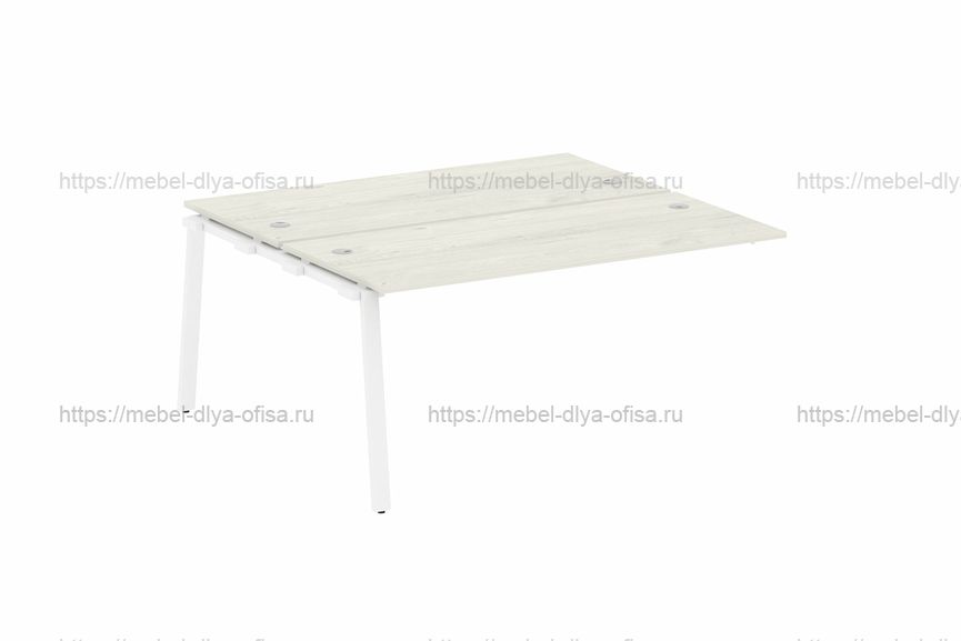 Проходной наборный элемент рабочей станции Metal system style БА.ПРС-СП-2.4 Дуб Наварра/Белый металл